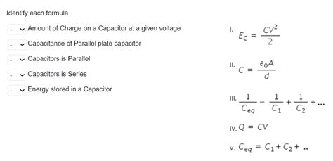 Image result for Capacitance Formula