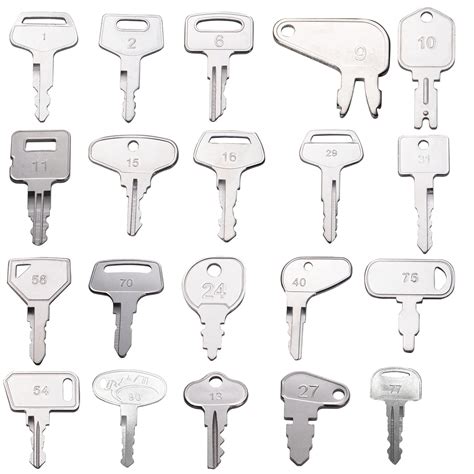 Buy 43 Heavy Equipment Keys Master Set with Keyring, Construction Keys ...