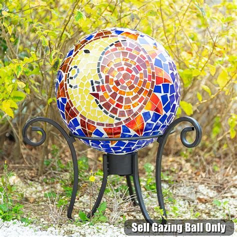Glass Gazing Ball, Garden Globe Gazing Ball, Mosaic Glass Sphere for ...