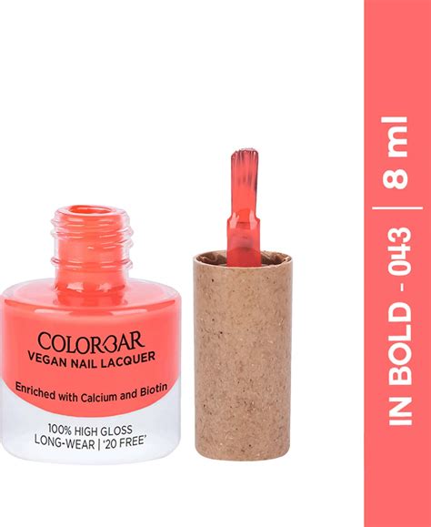 Buy COLORBAR VEGAN NAIL LACQUER IN BOLD 8 ML Online & Get Upto 60% OFF ...