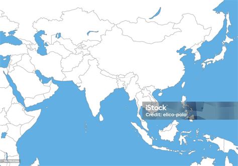 Asia Map No Labels 的图像结果