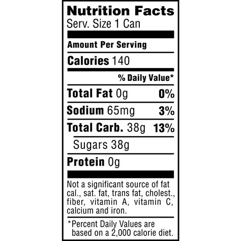 Sprite Nutrition Facts 12 Fl Oz - Nutrition Ftempo