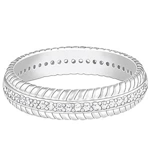 GIVA 925 Silver Zircon Tiered Beauty Ring, Fixed Size,Indian - 12, US ...