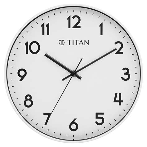 Buy Online Titan Wall Clock - White faced Silent Wall Clock for Modern ...