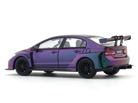 Honda Civic FD2 Black Rims 1:64 TPC diecast scale model collectible ...