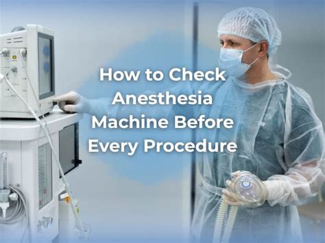 Image result for Anaesthesia Machine Check