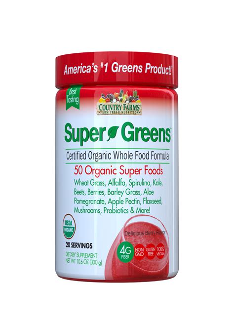 Country Farms Super Greens Drink Mix-Berry - Windmill Vitamins