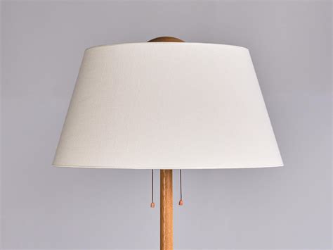 Swedish Modern Three Legged Floor Lamp in Oak, Svensk Hemslöjd, 1950s ...