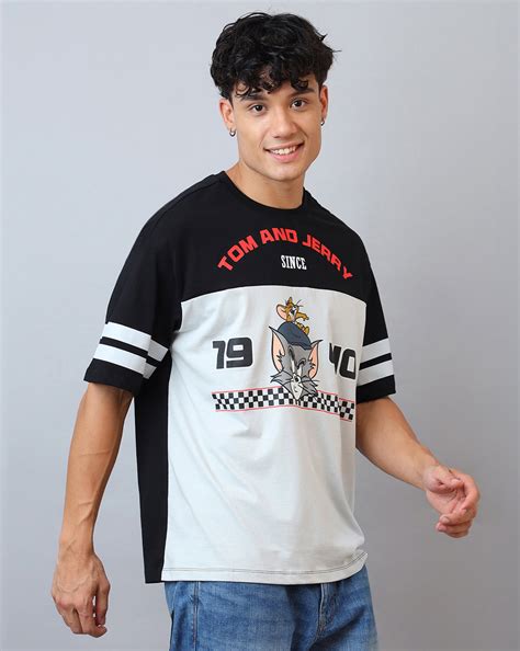 Tom & Jerry Printed Oversized Tshirt For Men – Free Authority