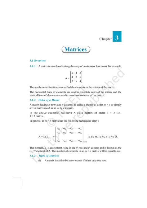 NCERT Exemplar Class 12 Maths Chapter 3 - Matrices