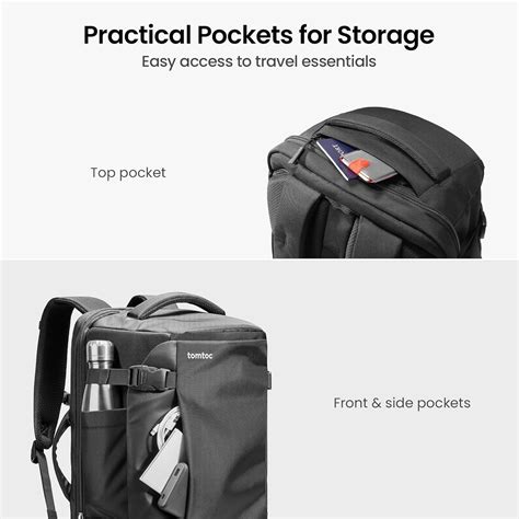 tomtoc Travel Backpack 28L, TSA Friendly Flight India | Ubuy