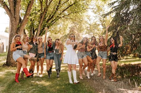 Cowgirl Themed Bachelorette Party Invitations