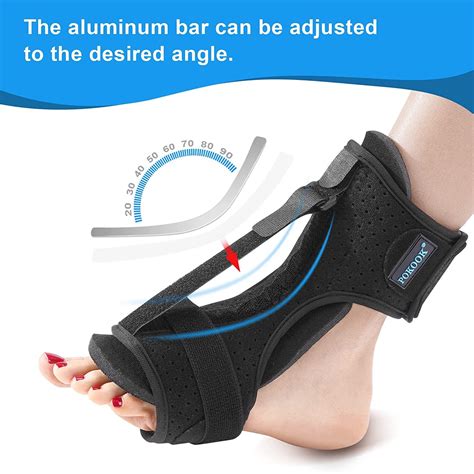 Plantar Fasciitis Night Splint - Adjustable Support Brace for Effective ...