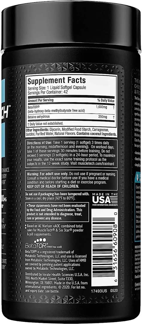 Muscletech Clear Muscle | India's Leading Genuine Supplement Retailer