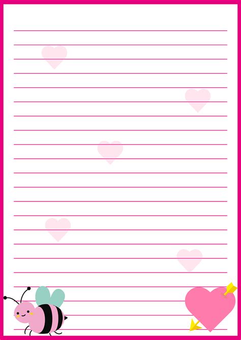 Lined Writing Paper Template - 14 Free PDF Printables | Printablee