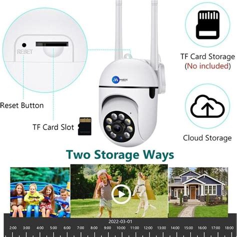Maizic Smarthome 3 MP FHD WiFi Indoor Mini Fox Ptz Security Camera wit ...
