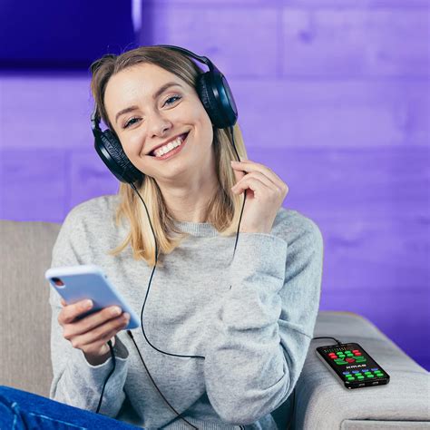 Buy Audio Interface Sound Card Beginner Podcast Equipment Bundle for ...