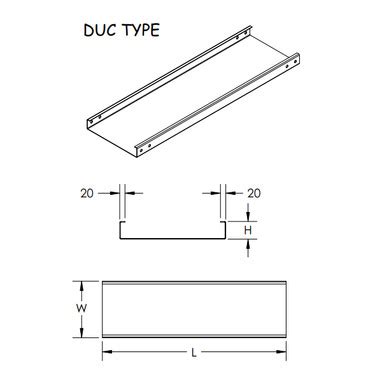 Jual Cable Duct/Kabel Duct 1000x50x3000 Plat 1.8 Material SPHC ...