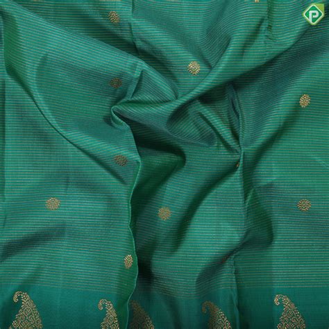 Spanish Green gold vairaoosi rudraksham butta design purple gold zari ...