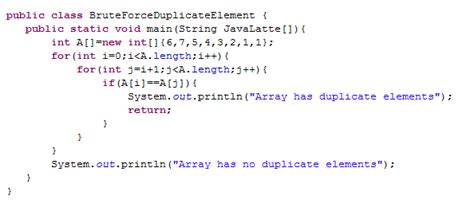 simple java program to find duplicate elements in array 的图像结果