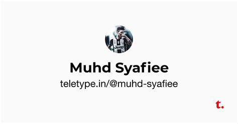 Muhd Syafiee — Teletype