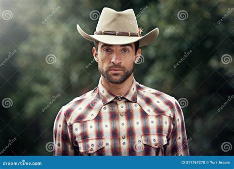 Man, Portrait and Outdoor Cowboy Clothes, Western Culture and ...