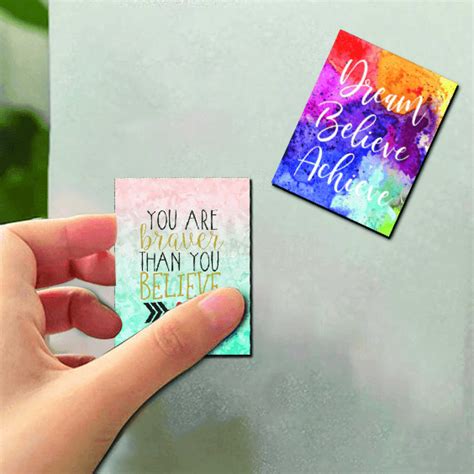 Motivational Quote Fridge Magnets – Set of 6 – The Crafthives