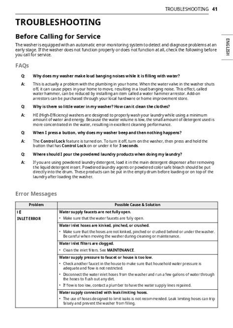 LG Top Load Washing Machine Troubleshooting 的图像结果