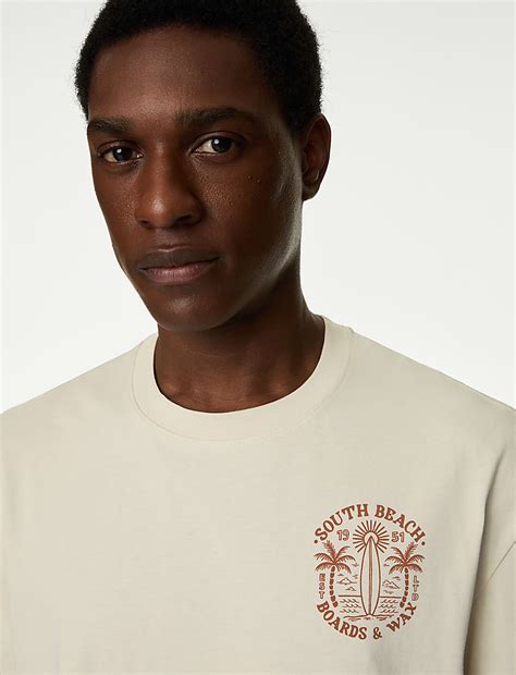 Buy South Beach Graphic T-Shirt at Marks & Spencer
