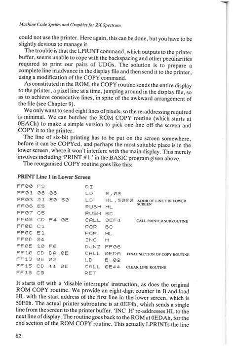 Image result for ZX Spectrum Machine Code