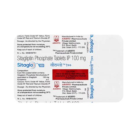 Sitaglo 100 MG Tablet (15): Uses, Side Effects, Price & Dosage | PharmEasy