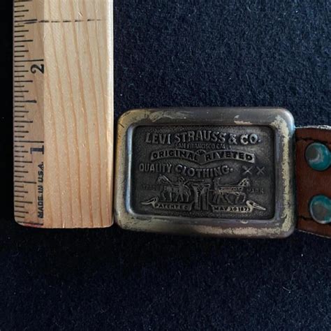 Vintage Levi’s Leather Brown Belt size 34 - Depop