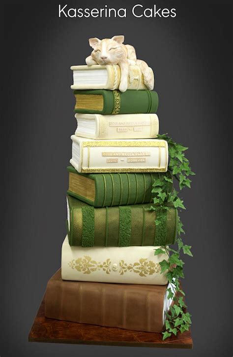 Stack of Book Cakes How To 的图像结果