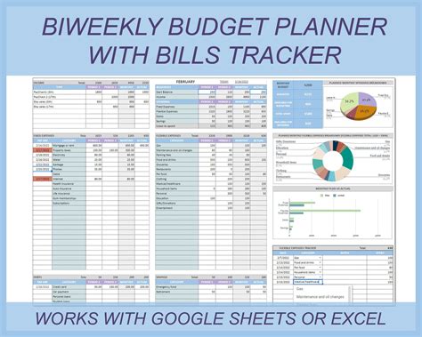 Biweekly Budget Excel Template | AT A GLANCE