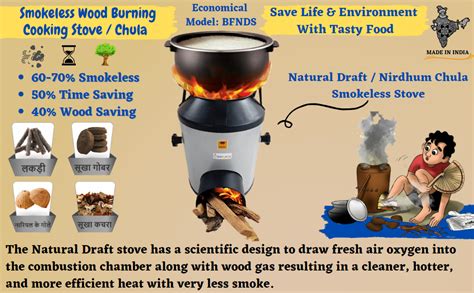 PEPL Bioflame Natural draft stove, Revolutionized Biomass Cooking Stove ...