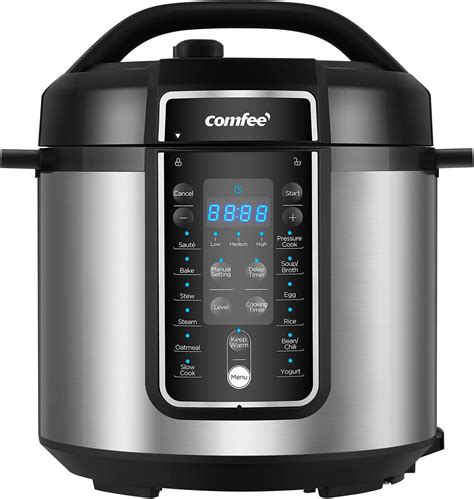 Amazon.com: COMFEE’ Pressure Cooker 6 Quart with 12 Presets, Multi ...