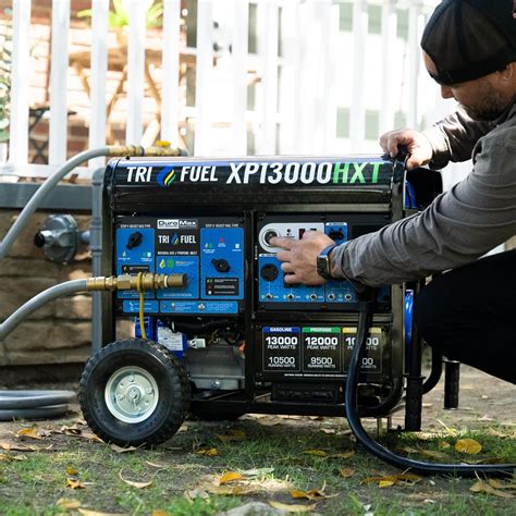 Buy DuroMax XP13000HXT 13,000-Watt 500cc Tri Fuel Gas Propane Natural ...