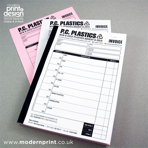 Image result for Custom Invoice Book