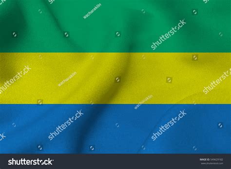 Gabon National Flag Illustration Symbol Stock Illustration 549629182