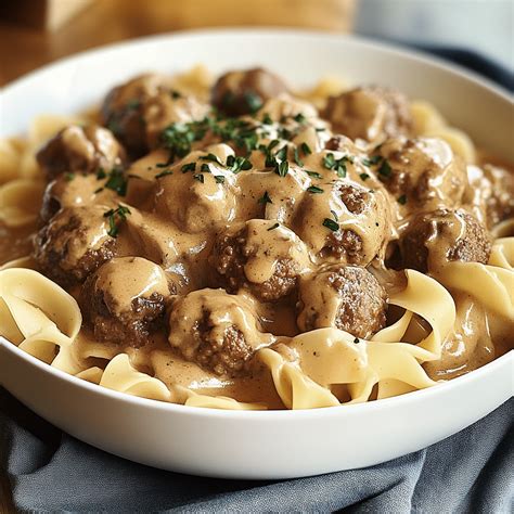 Meatball Stroganoff – Beth's Quick Bites