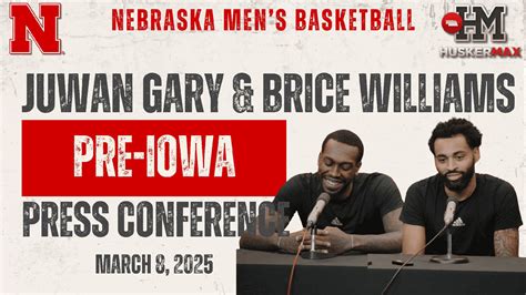 Nebraska Men's Basketball Players Juwan Gary & Brice Williams - Pre ...