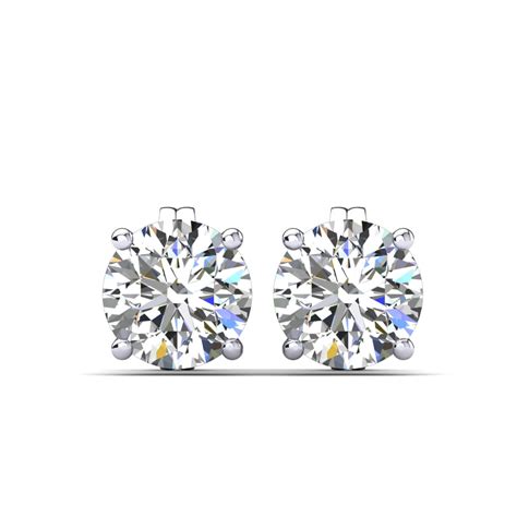 Order Women's Earring Avalia in Round cut 2.5 Carat 9k White Gold Lab ...