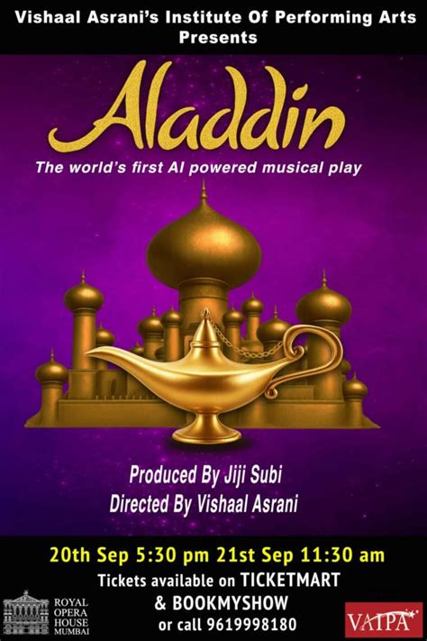 Aladdin The World's First AI Powered Musical | Ticket Booking for ...