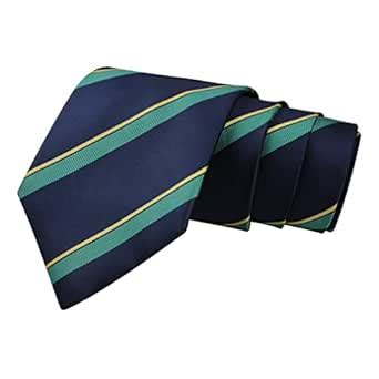 Buy Peluche Gracious Striped Navy Blue Neck Tie For Men at Amazon.in