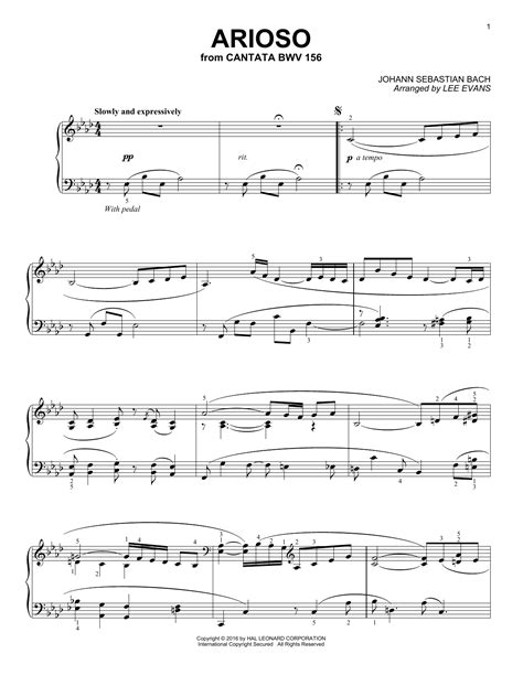 Arioso (Piano Solo) - Print Sheet Music Now