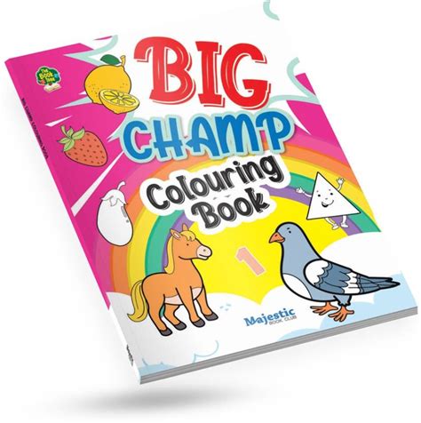 THE BOOK TREE BIG CHAMP COLOURING BOOK FOR KIDS, JUMBO COLOURING BOOK ...