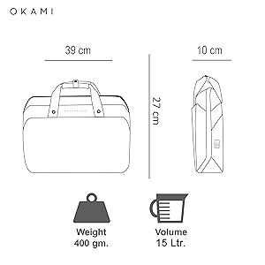 OKAMI Zenpack LITE Laptop Messenger Bag & Briefcase for 15.6” Laptops ...