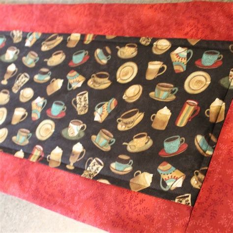 Image result for Coffee Cup Table Runner Patterns