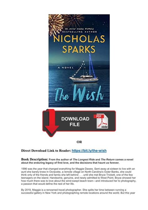 [Full Book] PDF Download The Wish by Nicholas Sparks