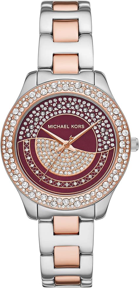 Buy Michael Kors Women's Liliane Quartz Watch with Stainless Steel ...